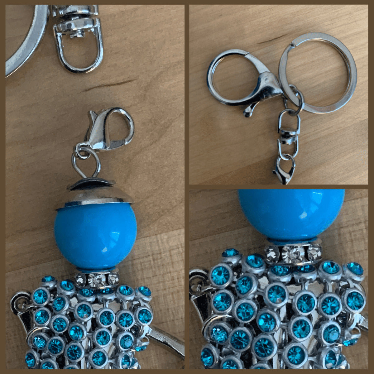 Bijou de sac, porte-clés et pendentif chaîne