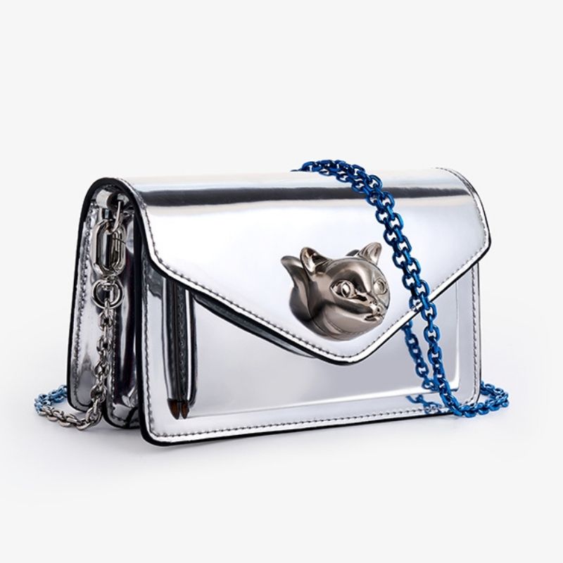 Crossbody "Cat silver"