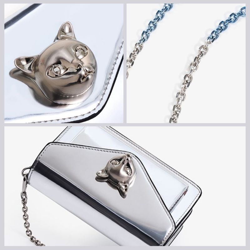 Crossbody "Cat silver"