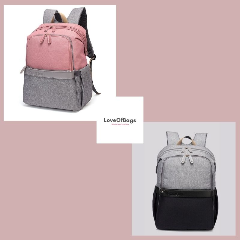 Wickelrucksack "Paris" mit USB Anschluss